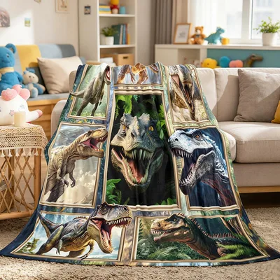 Dinosaur Gallery Blanket for Dino Fans and Dreamers