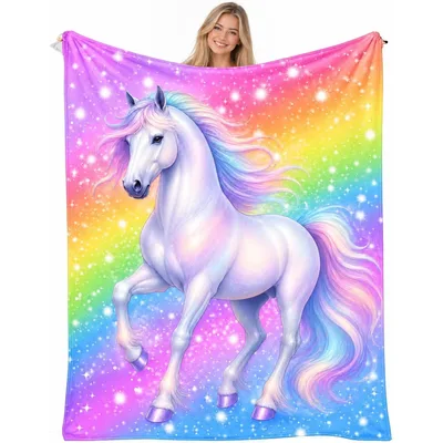 Sparkly Unicorn Blanket for Dreamy Days and Nights