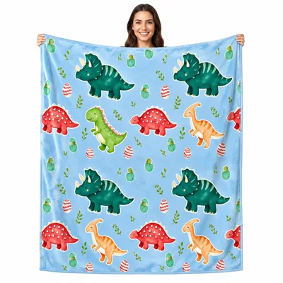 Dinosaur Eggs Blanket for Dino-Loving Kids and Grown-Ups