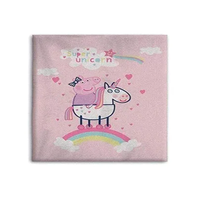 Super Unicorn Pig Blanket: Peppa Riding a Rainbow Horse