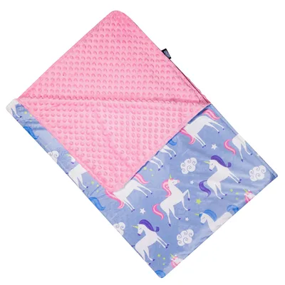 Unicorns and Flowers Pattern Blanket: Magical Horse Design for Kids