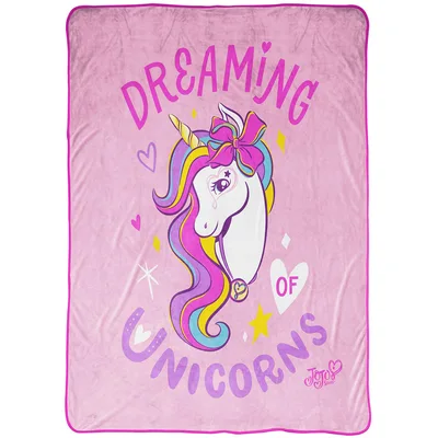 Dreaming of Unicorns Rainbow Blanket: Magical Unicorn Print for Kids