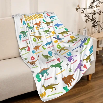 Dinosaur Alphabet Pattern Blanket