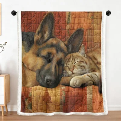 German Shepherd Blanket for Dog and Cat Lovers