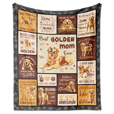 Golden Mom Blanket: Best Golden Mom Ever Design