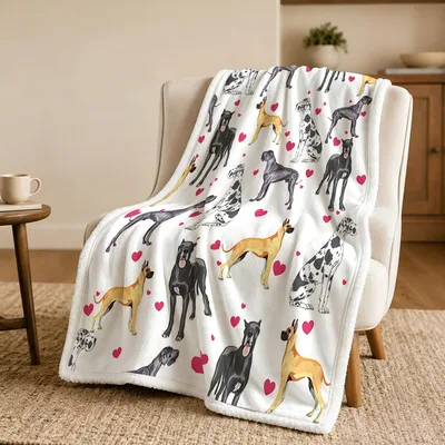 Great Dane Blanket for Dog Lovers and Gift Givers