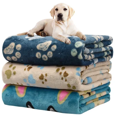 Paw Print Pet Blanket for Dog Lovers and Their Pets