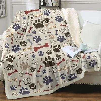 Dog Paw Print Blanket: Woof-Worthy Cozy Comfort