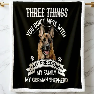 German Shepherd Mom Blanket for Dog Lovers Who Stand Tall
