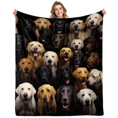 Labrador Retriever Dogs Blanket for Dog Lovers and Their Homes