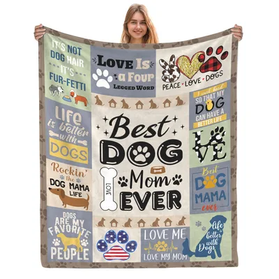 Dog Mama Blanket for the Dog Mom Who Has Everything