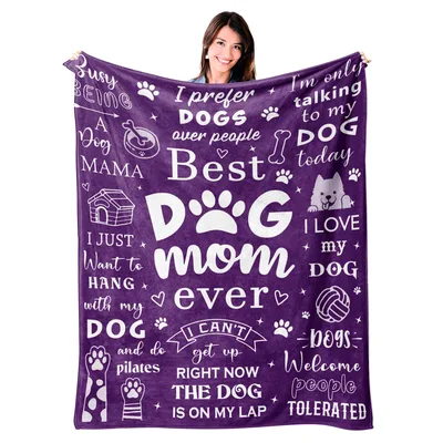 Best Dog Mom Blanket for Dog Moms Who Love Pups