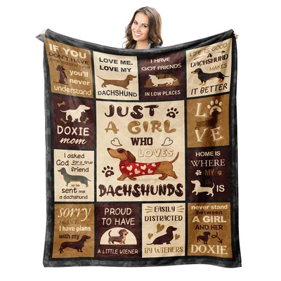 Doxie Mom Blanket: A Patchwork for Dachshund Lovers
