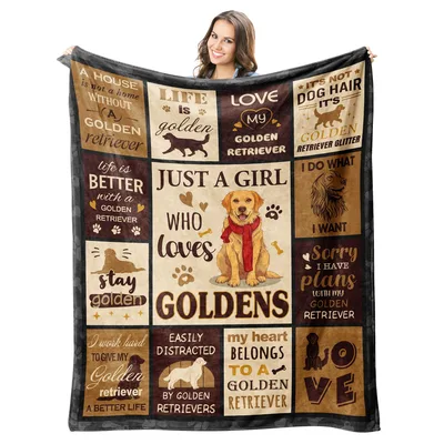 Golden Retriever Dad Blanket: A Fun Tribute to Goldens