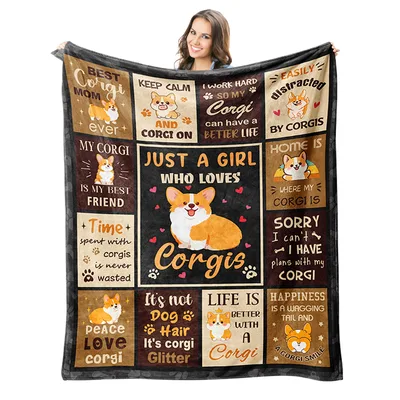 Dog Mom Corgi Blanket: A Patchwork Ode to Corgi Love