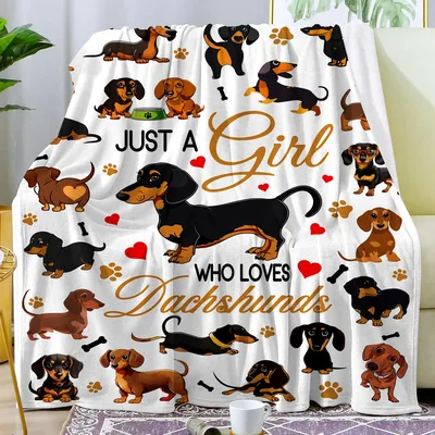 Dog Lover Dachshund Blanket for Dachshund Fans