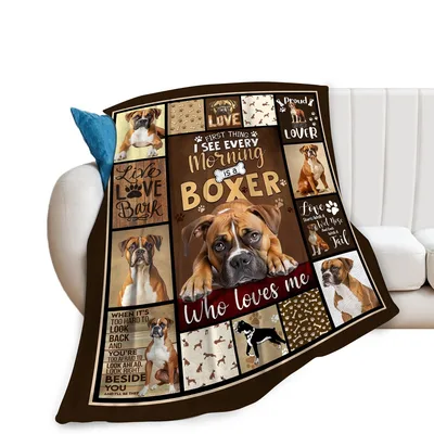 Boxer Dog Lover Blanket for Devoted Owners