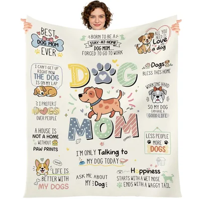 Best Dog Mom Ever Blanket for Dog Lovers Everywhere