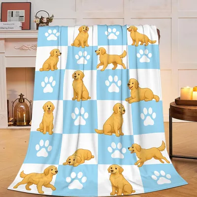 Golden Retriever Dogs Blanket for Dog Lovers