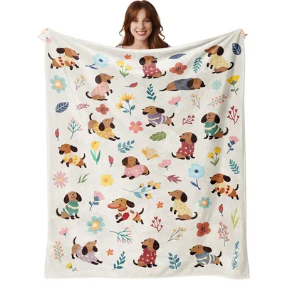 Dachshunds in Sweaters Blanket: Cozy Pattern for Dog Lovers
