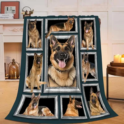German Shepherd Dog Blanket for Dog Lovers