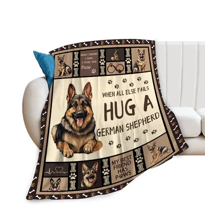 When I Needed Blanket: German Shepherd Throw for Dog Lovers