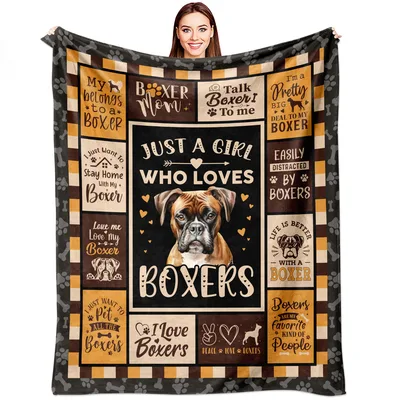 Boxer Mom Blanket for Women Who Adore Boxers