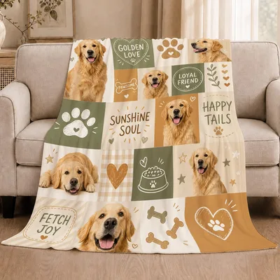 Golden Love Pawsome Loyal Blanket for Dog Lovers
