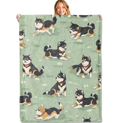 Shiba Inu Blanket for Dog Lovers and Shiba Fans