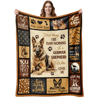 Life Is German Shepherd Blanket for Dog Lovers