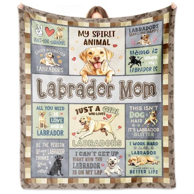 Lab Mom Blanket: A Labrador Lover's Throw