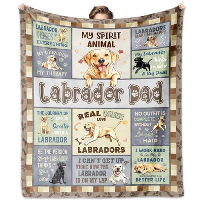 Labrador Dad Blanket for Dog-Loving Fathers