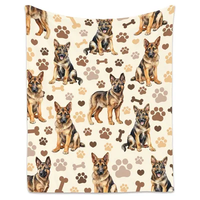German Shepherd Dogs Blanket for Dog Lovers at Home