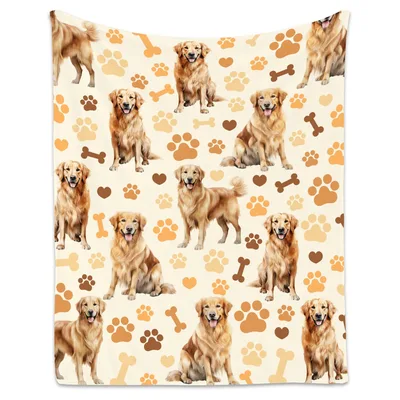 Golden Retriever Dog Lover Blanket for Pet Fans