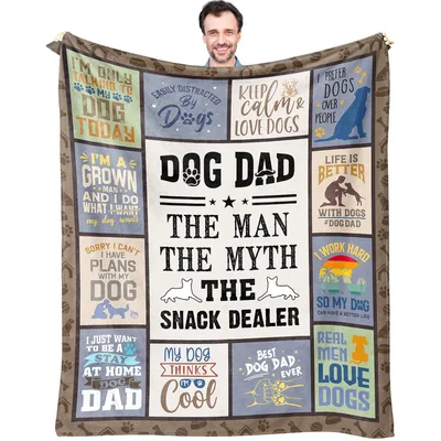 I'm Only Talking Blanket for Dog Dads and Dog Lovers