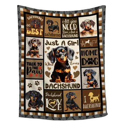 Dachshunds Do It Best Blanket for Dog Lovers