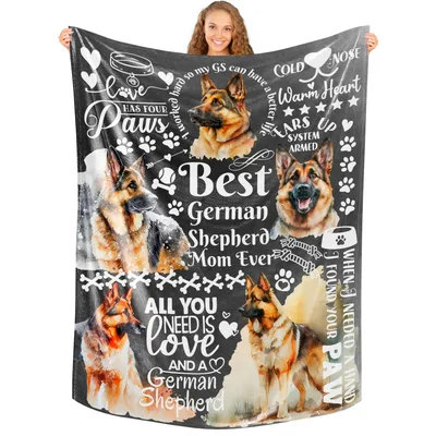 Love Has Four Paws Blanket for German Shepherd Moms