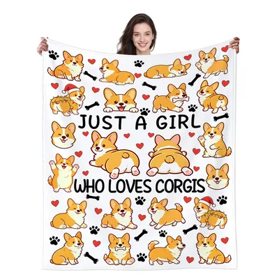 Corgi Dogs Pattern Blanket for Corgi-Loving Fans