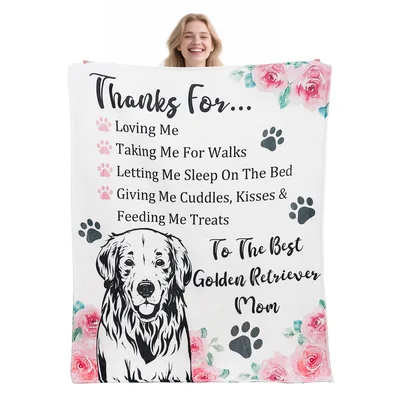 Golden Retriever Mom Blanket: A Dog's Thank You Note