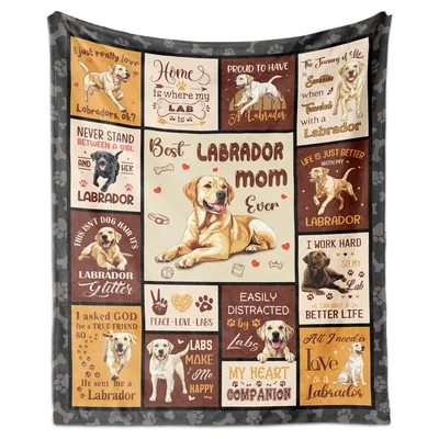 Best Labrador Mom Ever Blanket for Dog Lovers
