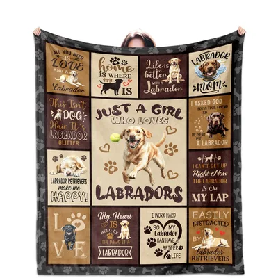 Just a Girl Who Loves Labradors Blanket for Dog Lovers