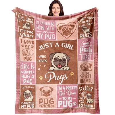Pug Mom Blanket: A Cozy Throw for Pug Lovers