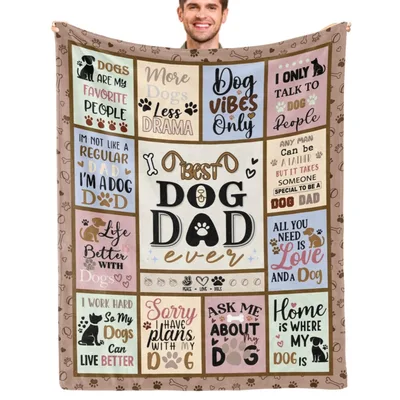 Dogs Are My Favorite Blanket: Best Dog Dad Ever Throw