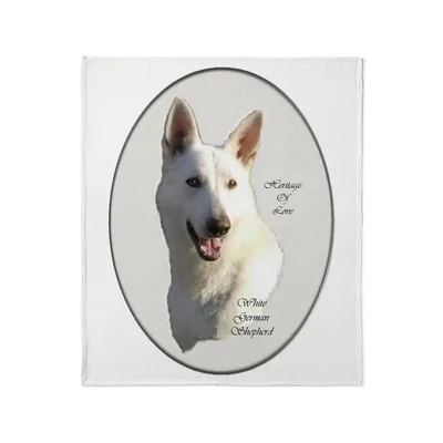 White German Shepherd Blanket for Dog Lovers