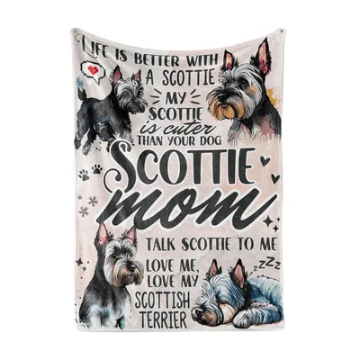 Scottie Mom Blanket for Dog Lovers Who Adore Scotties
