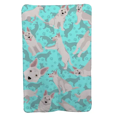 White German Shepherd Dogs Blanket for Dog Lovers