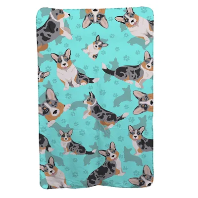 Blue Merle Corgi Blanket for Corgi Lovers and Their Homes
