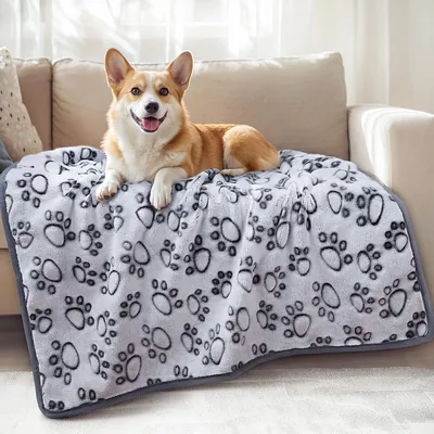 Paw Print Dog Pattern Blanket No. 2