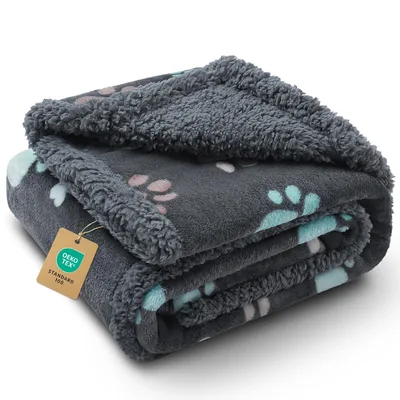 Paw Print Pattern Blanket No. 2: Cozy Pet Lover Design