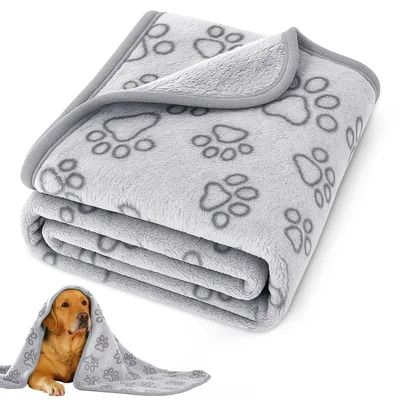 Paw Print Dog Pattern Blanket for Canine Lovers